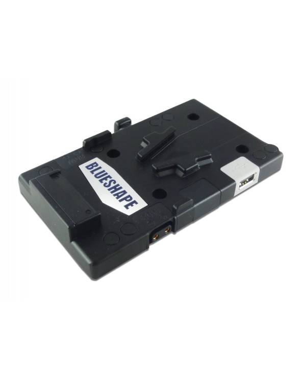 Blueshape - MVUSB - UNIVERSAL METAL VPLATE WITH 2 DTAP OUTPUTS + 1 USB OUTPUT 5V from BLUESHAPE with reference MVUSB at the low 