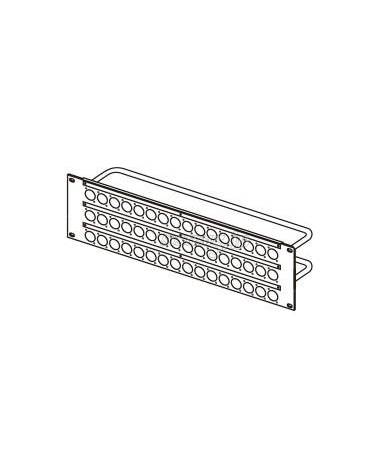 Canare - 3U-AS3D - 3RU PNL- W- CABLE TIE BAR- NEUTRIK D-TYPE HOLES X48 from CANARE with reference 3U-AS3D at the low price of 27