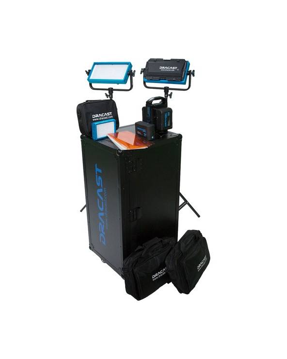 Dracast Daylight 3-Light Interview Kit with V-Mount Battery