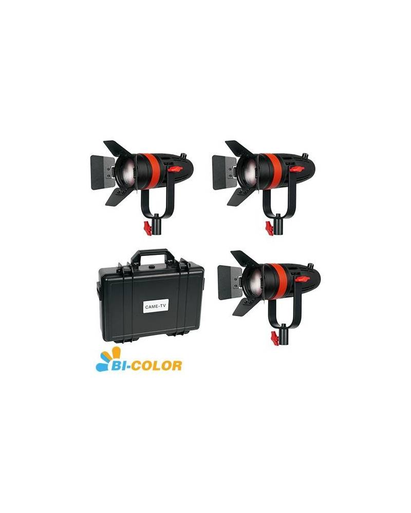 Came-TV - F-55S-3KIT - 3 PCS BOLTZEN 55W FRESNEL FOCUSABLE LED BI-COLOR KIT from CAME TV with reference F-55S-3KIT at the low pr