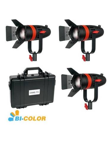 Came-TV - F-55S-3KIT - 3 PCS BOLTZEN 55W FRESNEL FOCUSABLE LED BI-COLOR KIT from CAME TV with reference F-55S-3KIT at the low pr