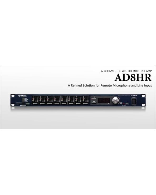 Yamaha - AD 8HR - REMOTELY CONTROLLABLE 8-CHANNEL 24-BIT HEAD AMP AND AD CONVERTER from YAMAHA with reference AD 8HR at the low 