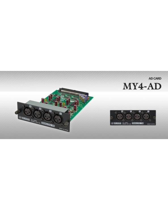Yamaha - MY4 AD - 4-CHANNEL ANALOG INPUT CARD from YAMAHA with reference MY4 AD at the low price of 336. Product features:  
