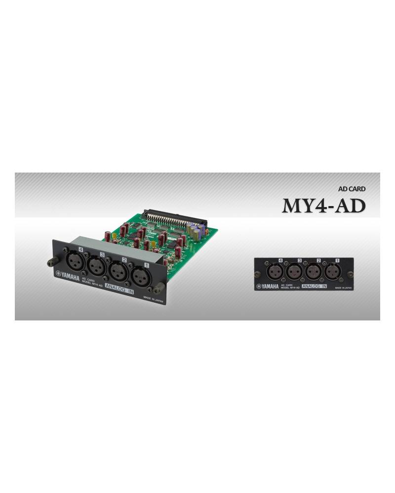 Yamaha - MY4 AD - 4-CHANNEL ANALOG INPUT CARD from YAMAHA with reference MY4 AD at the low price of 336. Product features:  