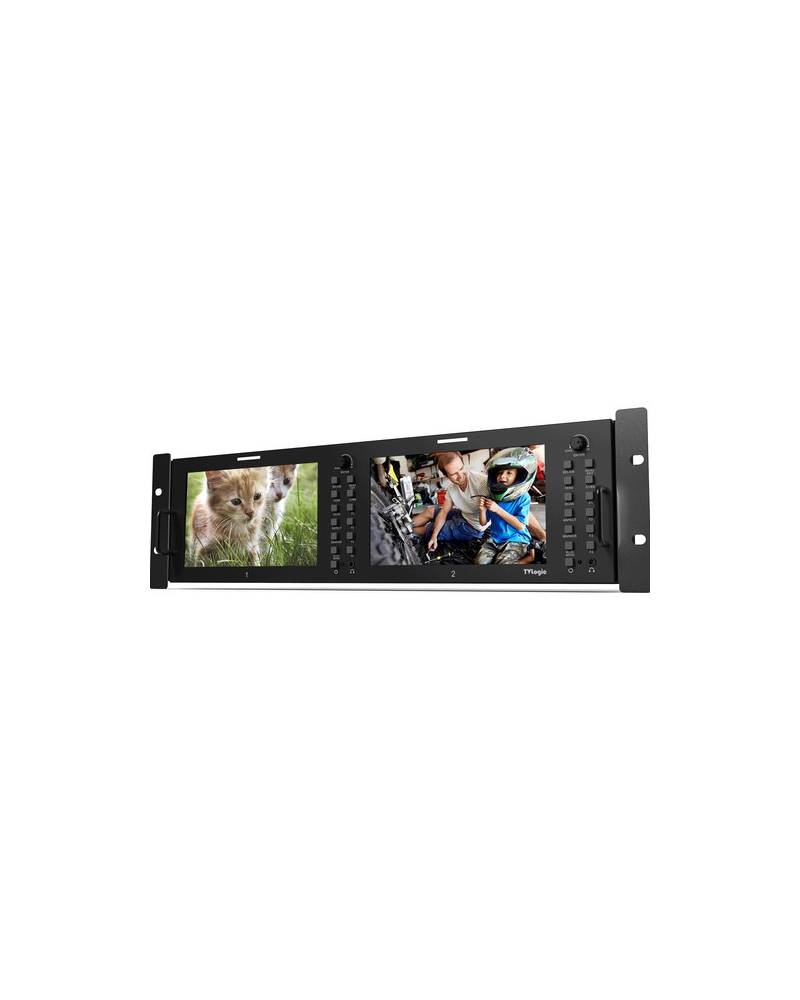 TV Logic - RKM-270A - 2 X 7" LCD (1024X600) 3RU MULTI-CHANNEL RACK MONITOR from TVLOGIC with reference RKM-270A at the low price
