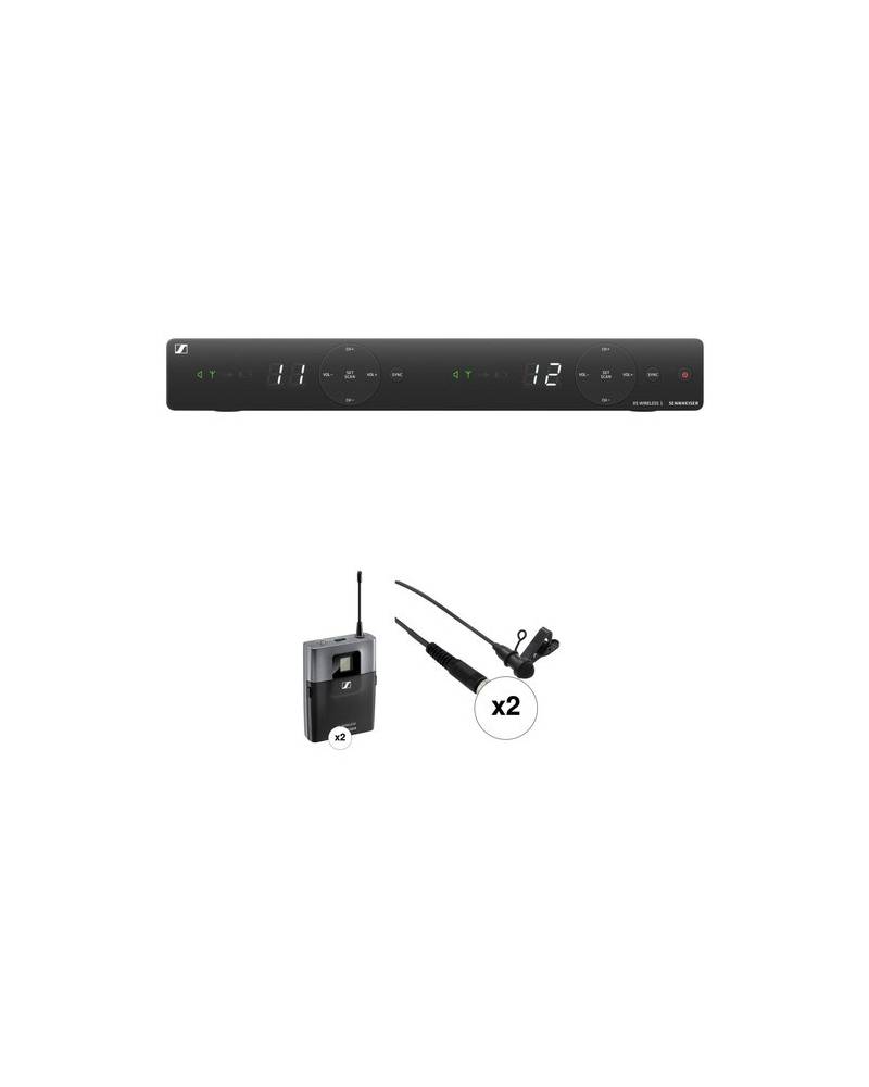 Sennheiser 2-Person Wireless Omni Lavalier Microphone System Kit