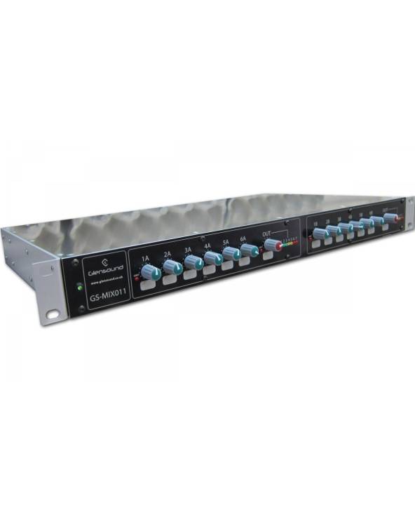 Glensound - GS-MIX011 - 2 X 6 INPUT MIXERS WITH LIMITERS from GLENSOUND with reference GS-MIX011 at the low price of 1395. Produ