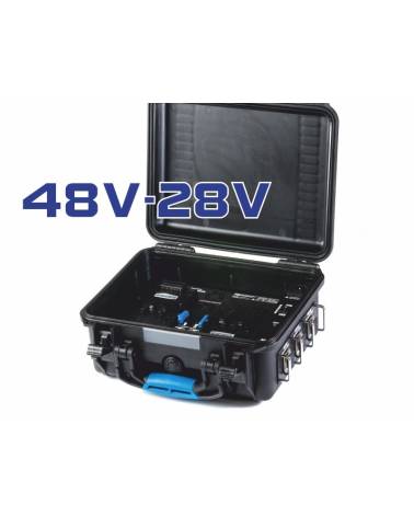 Blueshape - PWS-RUGGED MINI - POWER STATION IN RUGGED CASE FOR 2 BATTERIES- TRIAL VOLTAGE 14V - 28V AND 48V REGULATED from BLUES