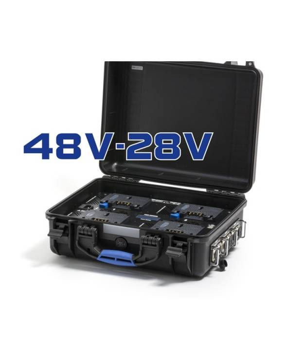 Blueshape - PWS-RUGGED MINI 3S - POWER STATION IN RUGGED CASE FOR 2 BATTERIES- TRIAL VOLTAGE 14V - 28V AND 48V REGULATED from BL