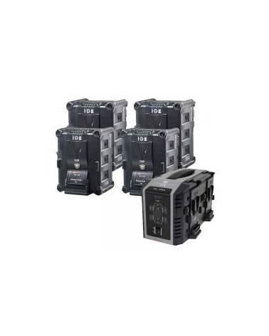 IDX 4x IPL-150 Batteries set with VL-4SE Simultaneous Battery