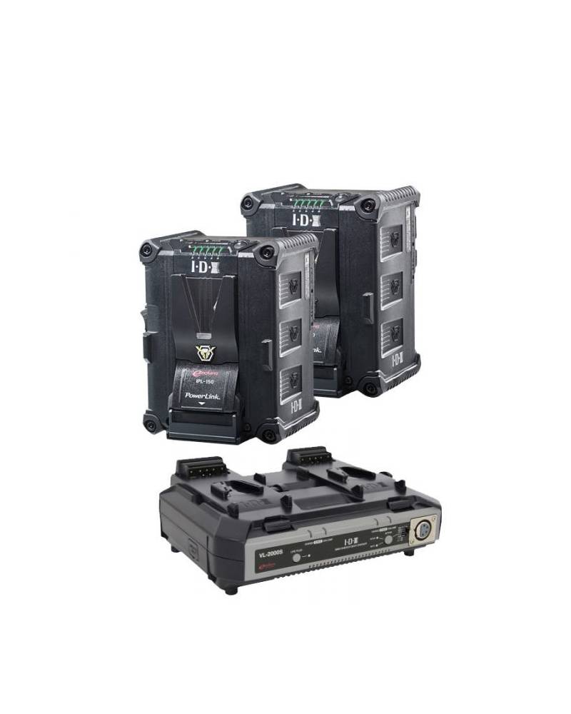 IDX 2x IPL-98 Batteries set with VL-2000S Simultaneous Battery