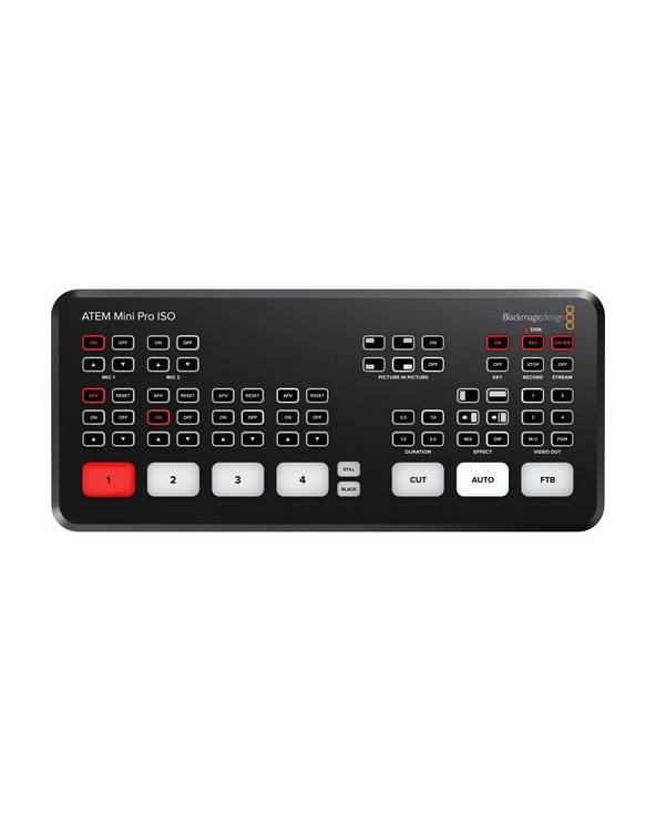 Blackmagic ATEM Mini Pro ISO from BLACKMAGIC DESIGN with reference SWATEMMINIBPRISO at the low price of 580. Product features: C