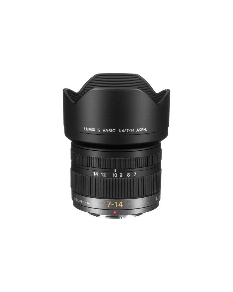 Panasonic Lumix  G Vario 7-14 mm/F 4.0 from PANASONIC with reference H-F007014 at the low price of 818. Product features:  