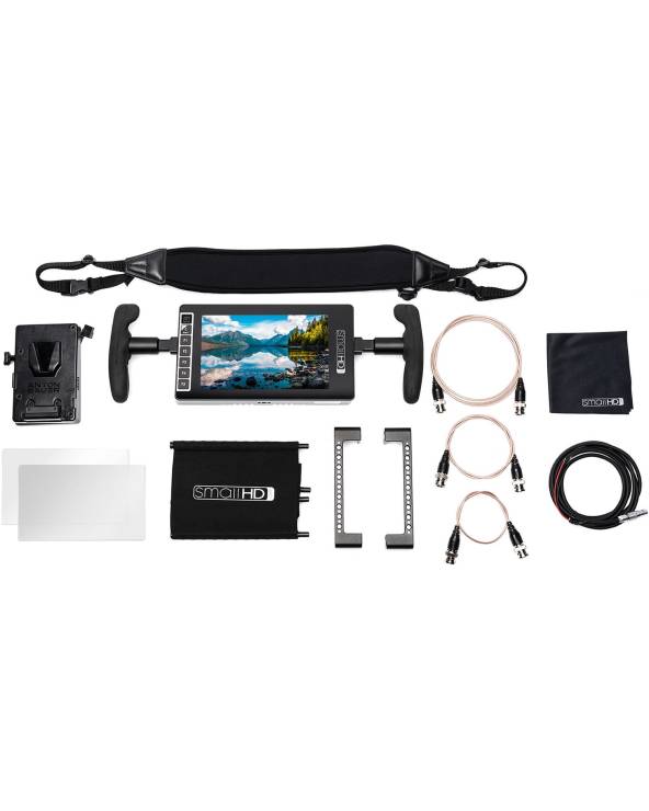 Small HD 703 UltraBright On-Camera Monitor V-Mount Directors Kit