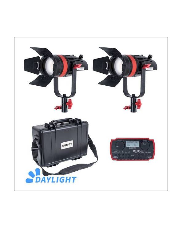 CAME-TV Q-55W Boltzen 55W Mark II High Output Daylight Fresnel 2-Light Kit from CAME TV with reference Q-55WMKII-2KIT at the low