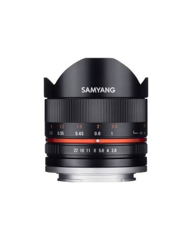 Samyang 8mm Fisheye F2.8 II Canon M (Black) APS-C (Photo) Lens