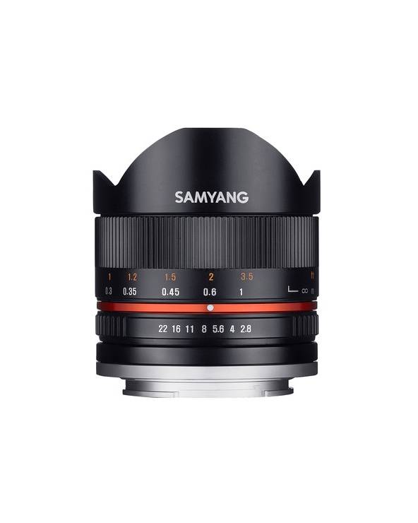 Samyang 8mm Fisheye F2.8 UMC Fuji X (Black) APS-C (Photo) Lens