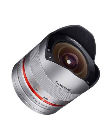 Samyang 8mm Fisheye F2.8 UMC Fuji X (Silver) APS-C (Photo) Lens