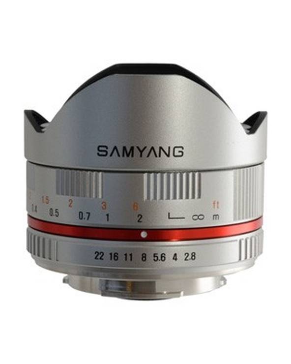 Samyang 8mm Fisheye F2.8 UMC Sony E - Mount (Silver) APS-C