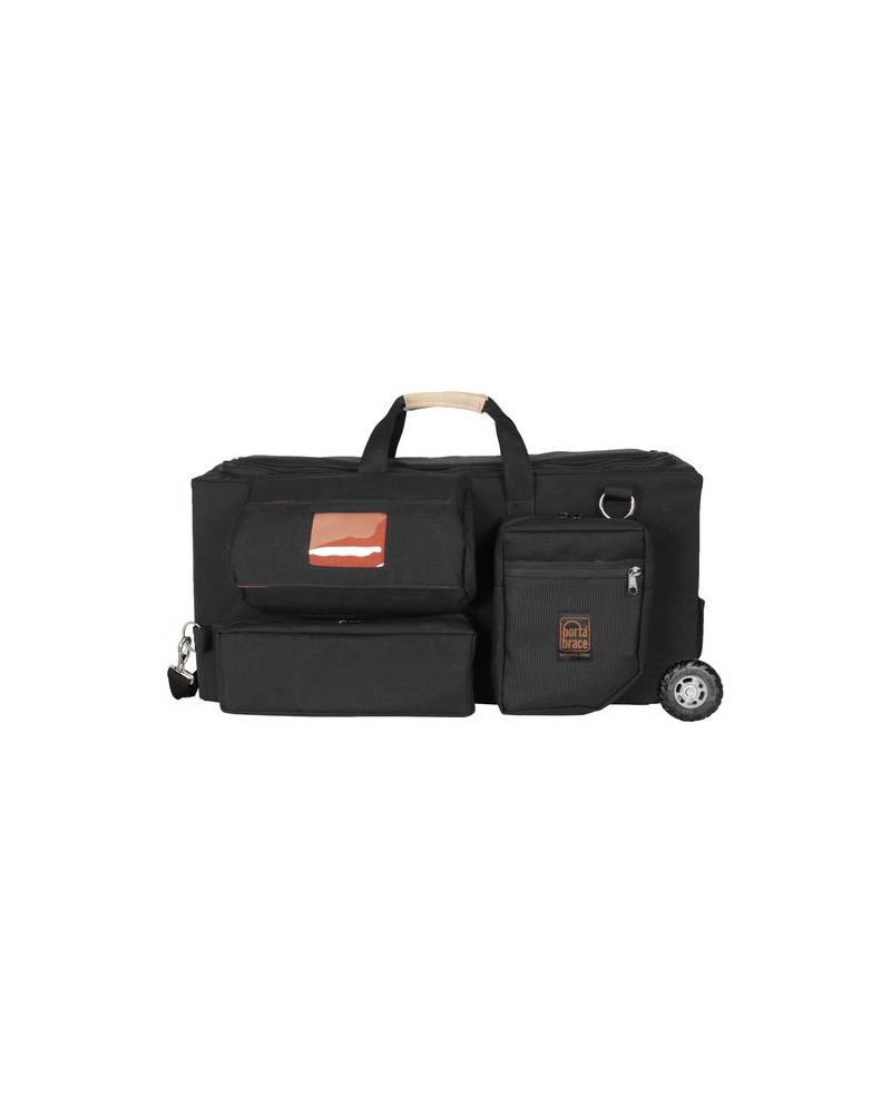 Portabrace - RIG-FS7ENGOR - RIG CARRYING CASE - VIEWFINDER PROTECTION - SONY PXW-FS7 - WHEELED -BLACK from PORTABRACE with refer