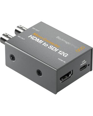 Micro Converter HDMI to SDI 12G PSU from BLACKMAGIC DESIGN with reference {PRODUCT_REFERENCE} at the low price of 132.98. Produc