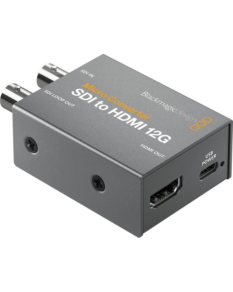 Micro Converter SDI to HDMI 12G from BLACKMAGIC DESIGN with reference {PRODUCT_REFERENCE} at the low price of 145.18. Product fe