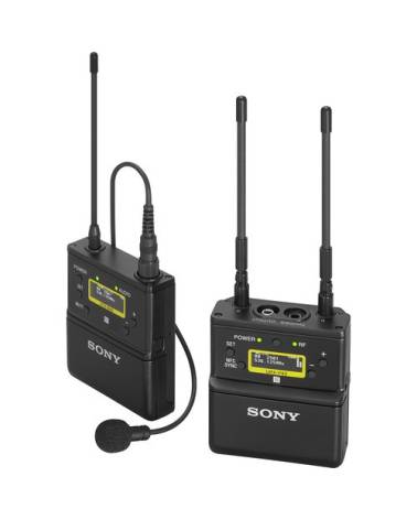 Dual Channel UWP-D Kit. 1 x URX-P41D/K21 & 2 x UTX-B40/K21 transmitter (TV-channel 21-30, 470,025-542,000 MHz) from SONY with re