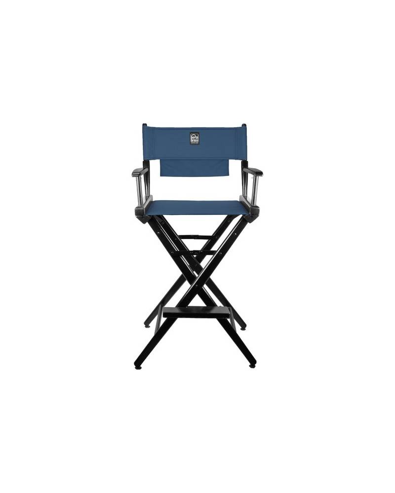 Portabrace - LC-30BS - LOCATION CHAIR - BLACK FINISH - SIGNATURE BLUE SEAT - 30-INCH from PORTABRACE with reference LC-30BS at t
