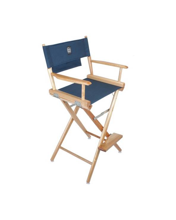 Portabrace - LC-30NS - LOCATION CHAIR - NATURAL FINISH - SIGNATURE BLUE SEAT - 30-INCH from PORTABRACE with reference LC-30NS at