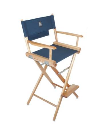 Portabrace - LC-30NS - LOCATION CHAIR - NATURAL FINISH - SIGNATURE BLUE SEAT - 30-INCH from PORTABRACE with reference LC-30NS at