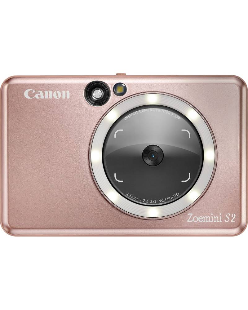 Canon Zoemini S Rose Gold + Papier Photo Canon Zink 2 x 3 (5 x 7,6