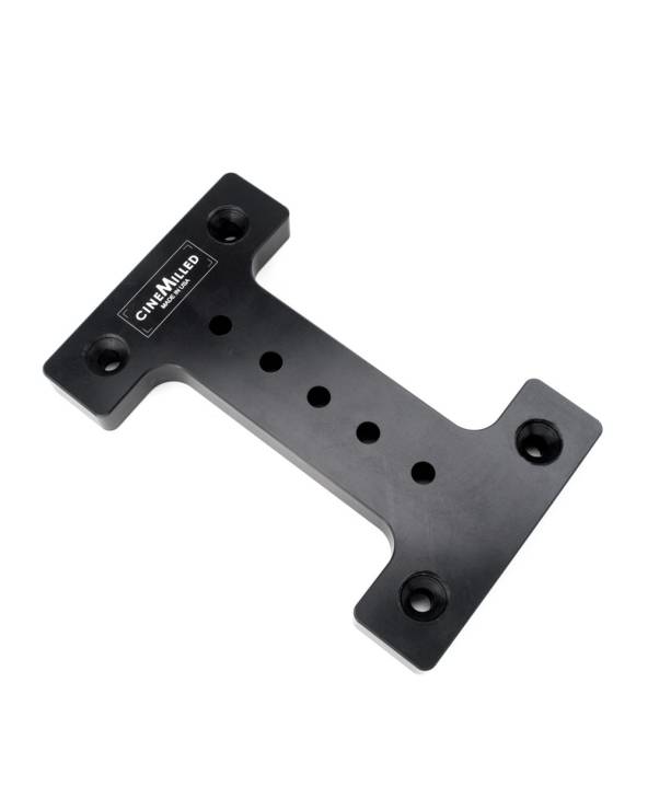 CineMilled Black Arm Dual Speedrail mount plate