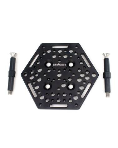 Cinemilled - CM-3410 - HEX CHEESEPLATE & STANDOFFS from CINEMILLED with reference {PRODUCT_REFERENCE} at the low price of 128.08