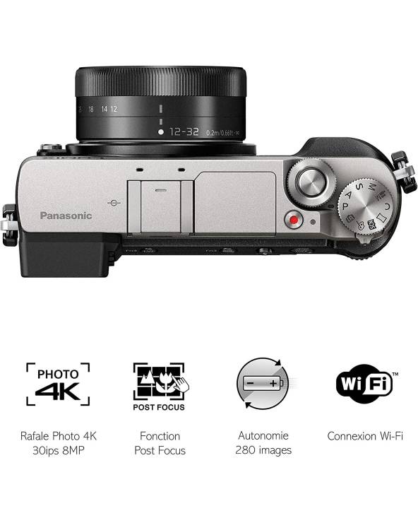 Lumix GX80 Silver 12-32 from PANASONIC Photo with reference {PRODUCT_REFERENCE} at the low price of 637.43841. Product features: