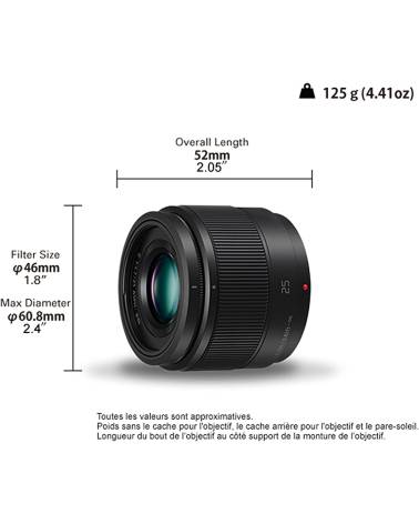 Panasonic Lumix G 25 mm F 1.7 Lens