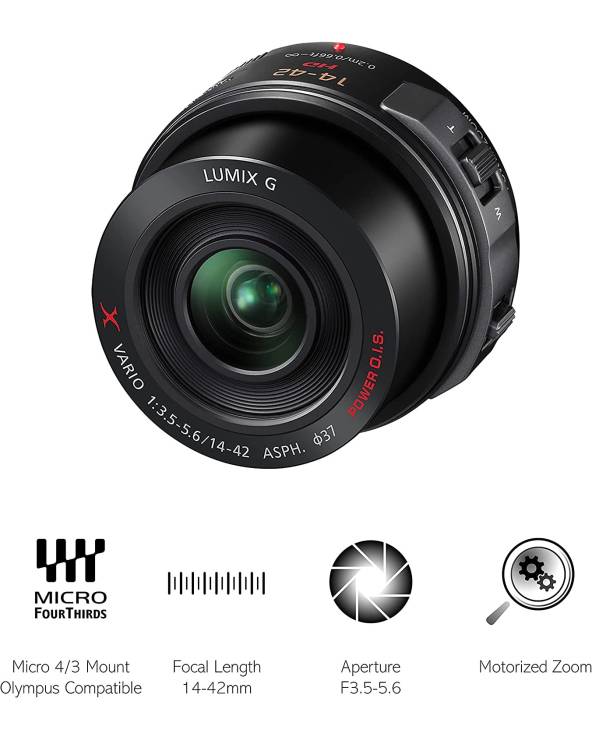 Panasonic Lumix  G Vario 14-42 mm/F 3.5-5.6 from PANASONIC Photo with reference {PRODUCT_REFERENCE} at the low price of 463.5878