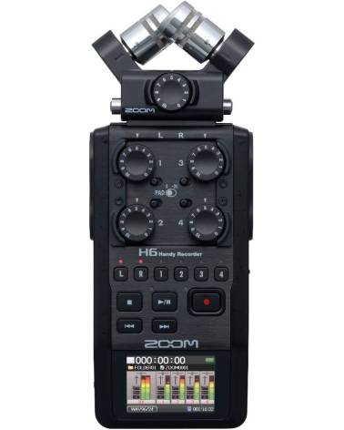 Zoom H6-BLK from ZOOM with reference {PRODUCT_REFERENCE} at the low price of 466.5036. Product features: 6 track recorder - usb 