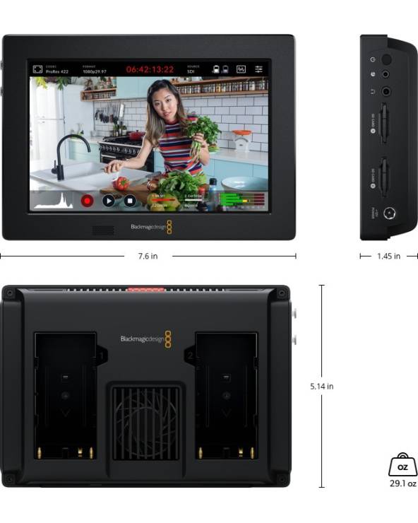 Blackmagic Design Video Assist 3G-SDI/HDMI 7" Recorder/Monitor from BLACKMAGIC DESIGN with reference {PRODUCT_REFERENCE} at the 