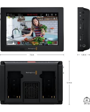 Blackmagic Video Assist 3G-SDI/HDMI 7" Recorder/Monitor