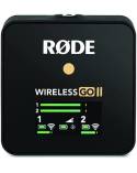 Rode WIRELESS GO II Microfono Wireless Compatto con Trasmettitore e Ricevitore Doppio Canale