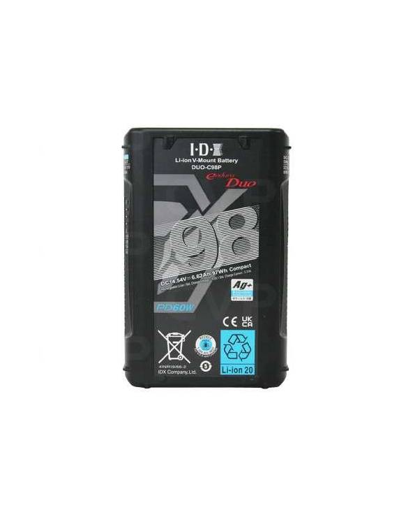 IDX 1x DUO-C98P Battery kit with VL-DT1 Advanced D-Tap Battery