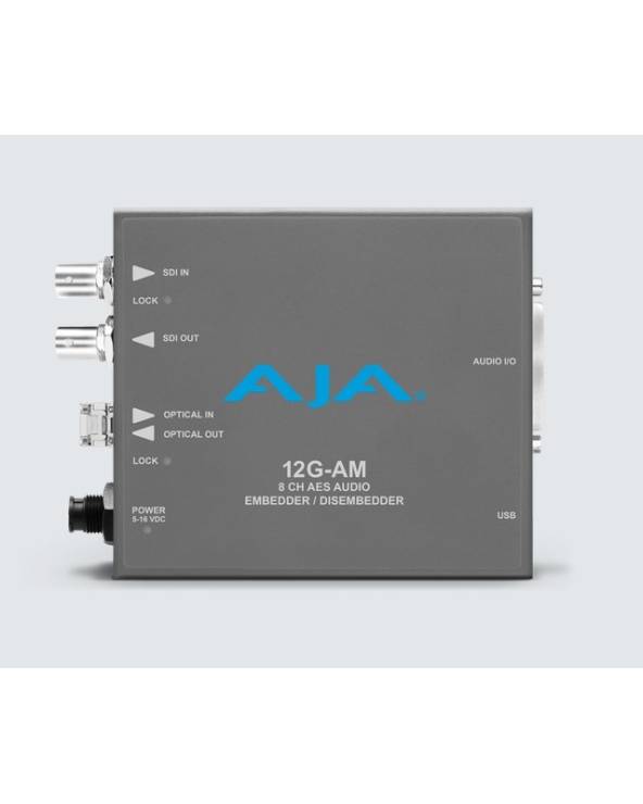 AJA Embedder/Disembedder audio AES a 8 canali 12G-SDI