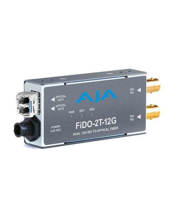 Trasmettitore AJA a fibra ottica LC a singolo modo da 2 canali