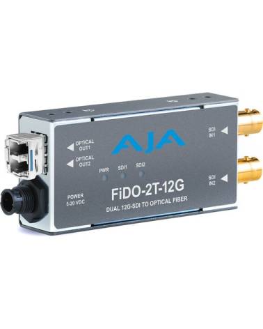 Trasmettitore AJA a fibra ottica LC a singolo modo da 2 canali
