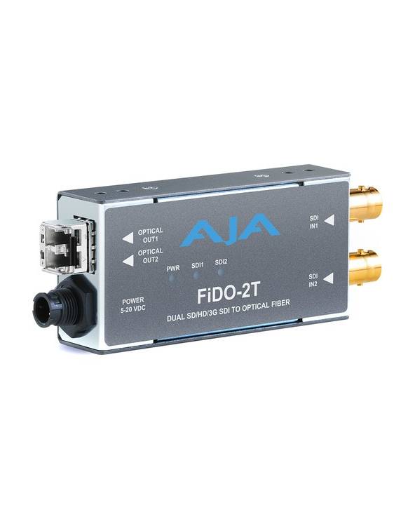 Trasmettitore AJA a fibra ottica multi-modale LC da 2 canali