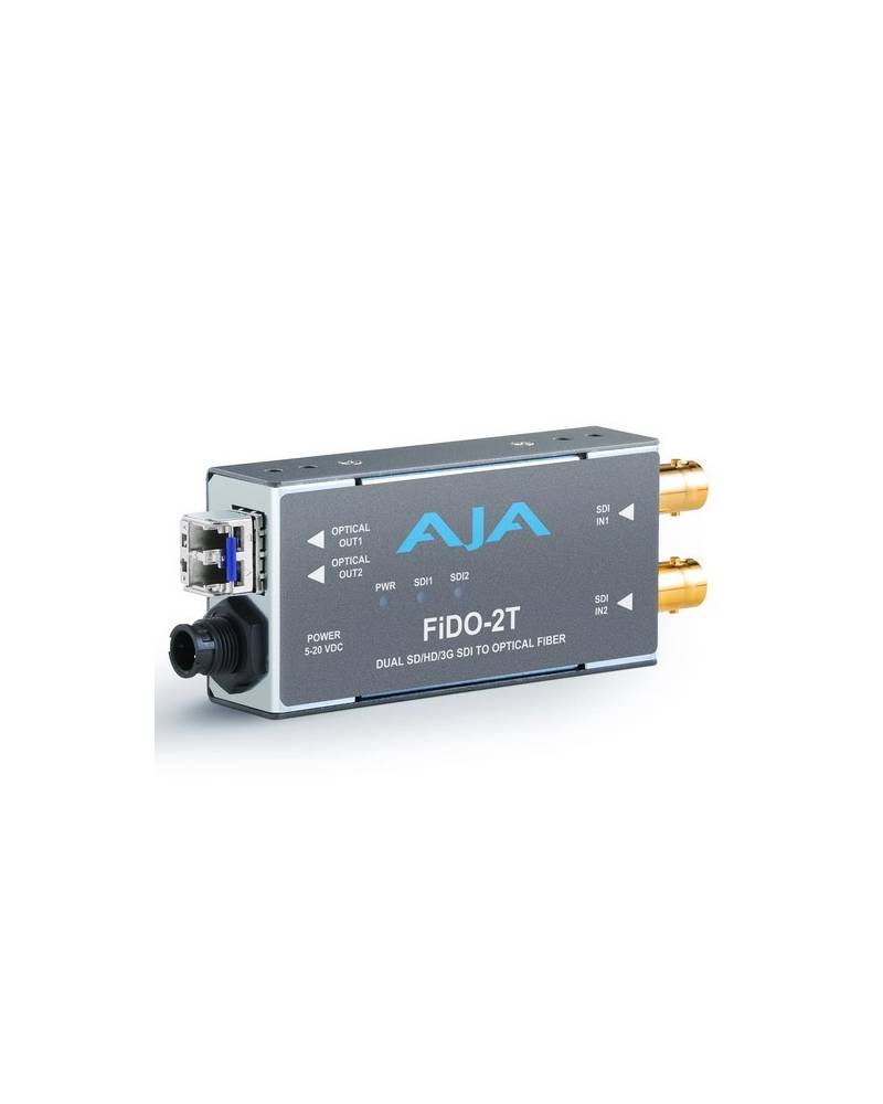 Trasmettitore AJA a fibra ottica a singolo modo LC da 2 canali