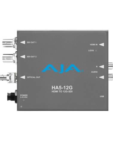 Convertitore AJA HA5 HDMI 2.0 a 12G-SDI con trasmettitore in