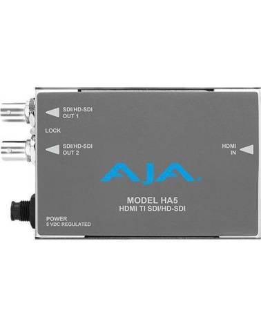 AJA HA5 HDMI a HD/SD SDI, Include Cavo HDMI da 1 Metro.