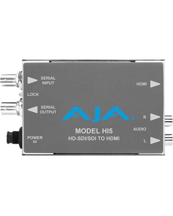 AJA HI5 HD/SD SDI a HDMI, include cavo HDMI da 1 metro.