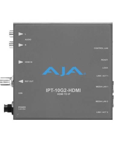 Codificatore AJA HDMI in IP video e audio SMPTE ST 2110 con